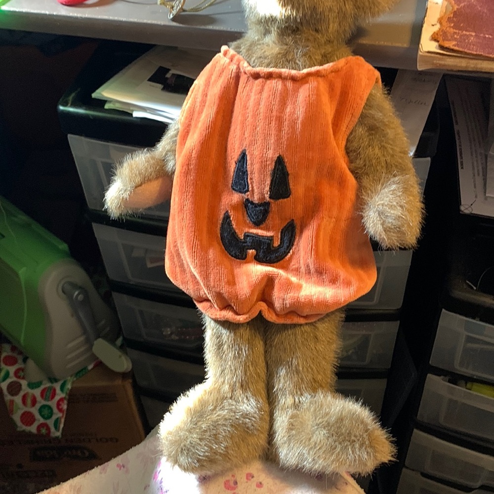 Boyds bears jack-o’-lantern teddy bear item number 919631